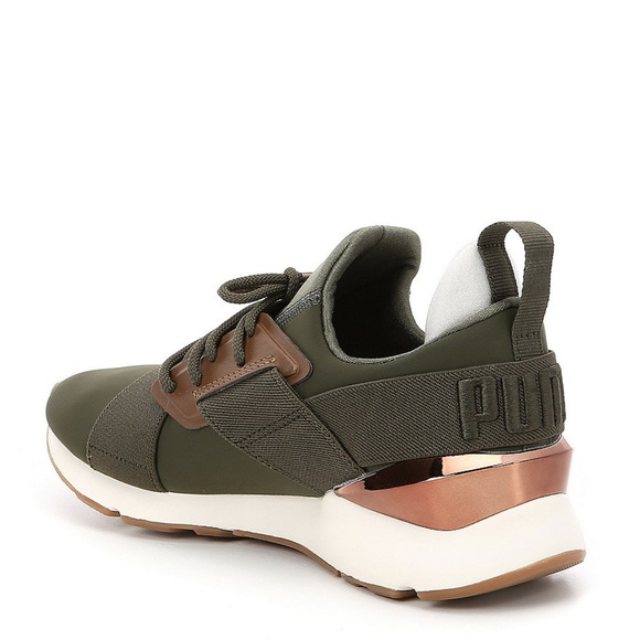 puma muse olive green